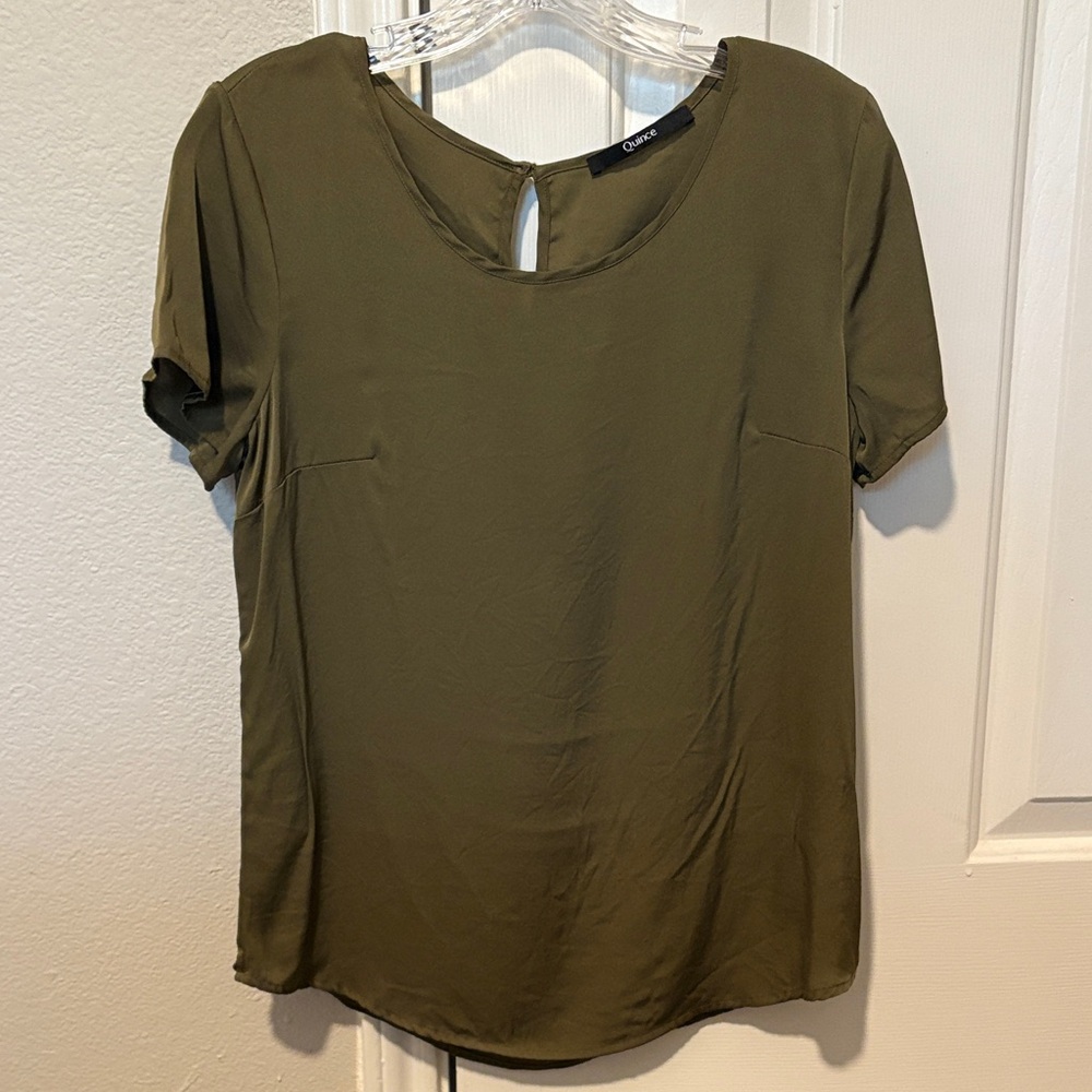 Washable Stretch Silk Tee